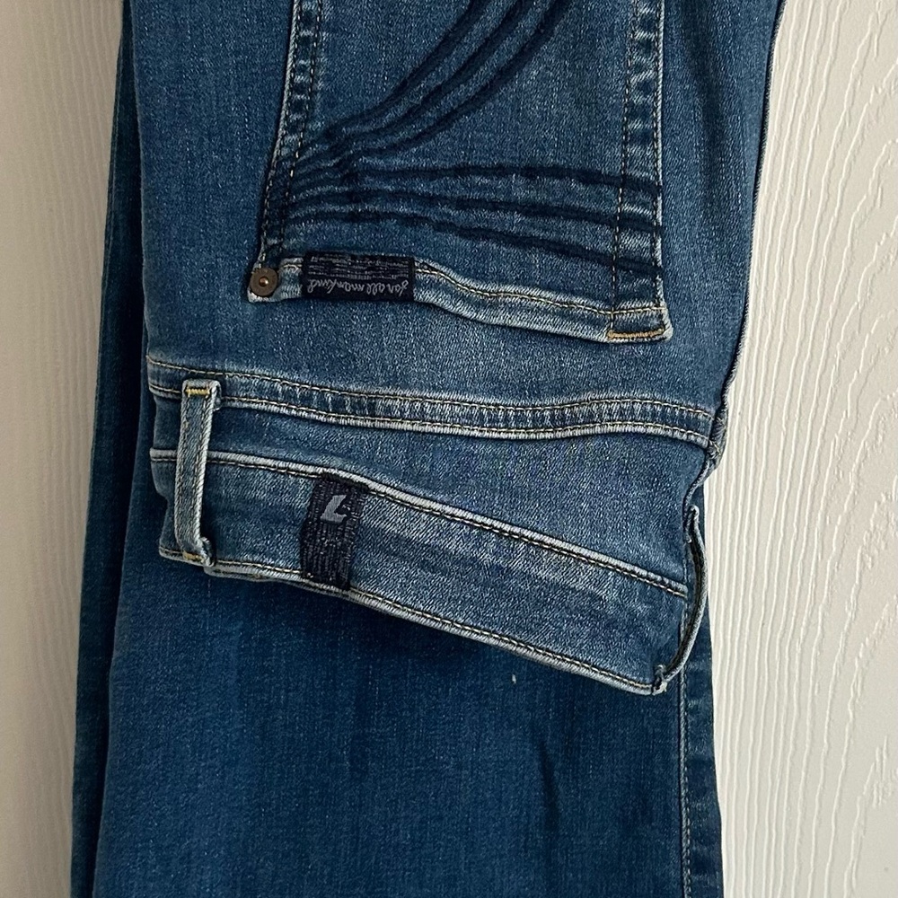 7 For All Mankind Blue Flare & Wide Leg Jeans